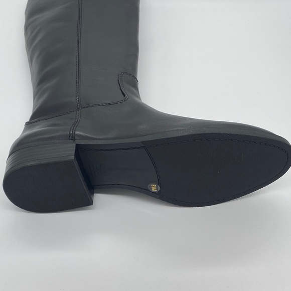 INC Fawne Black Leather Knee-High Boots - Picture 7 of 11